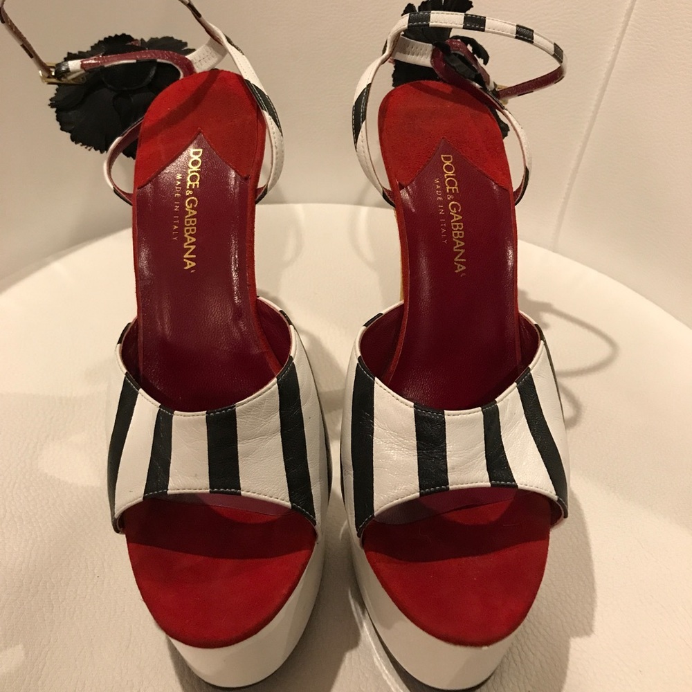 Dolce & Gabbana Stripped Heels